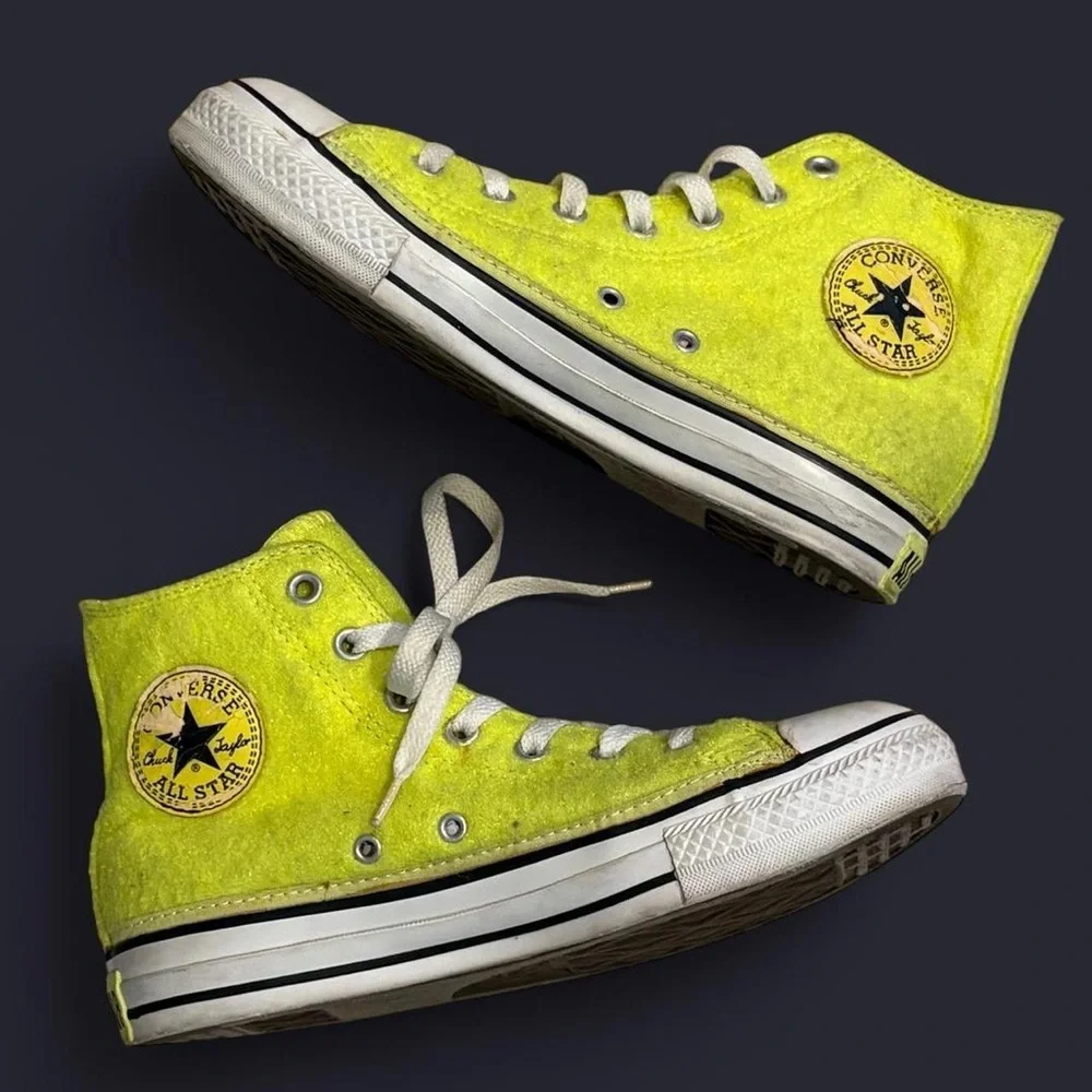 Tennis Ball Shoes Converse Chuck Taylor All Star Hi Top - Picture 3 of 8